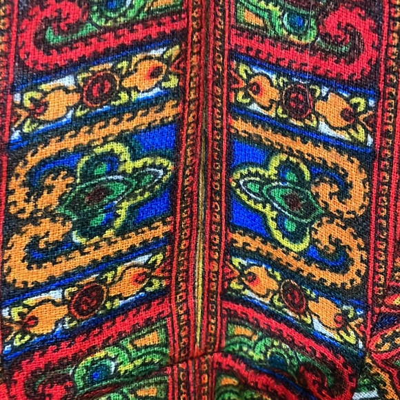 Amazing vintage paisley dress. Medium. Metal zipper. - Picture 8 of 11